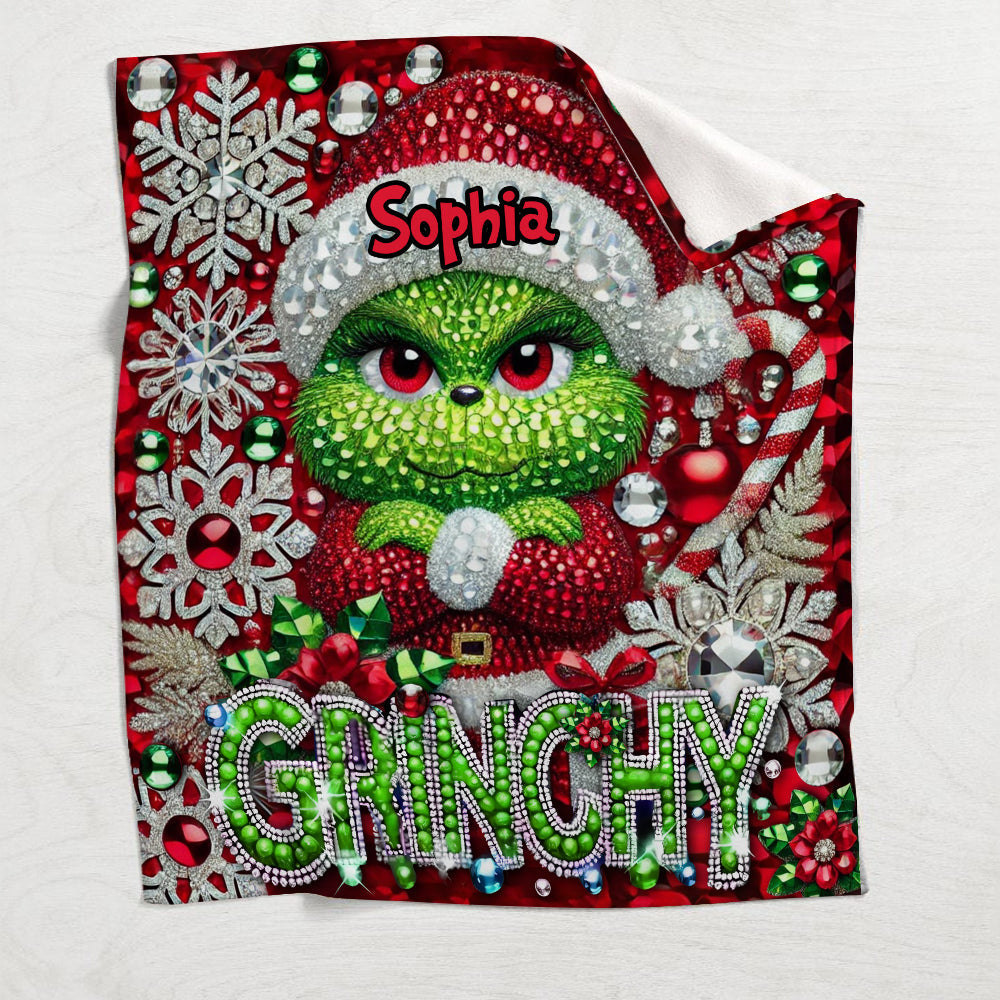 Merry Grinchmas - Personalized Stole Christmas Blanket
