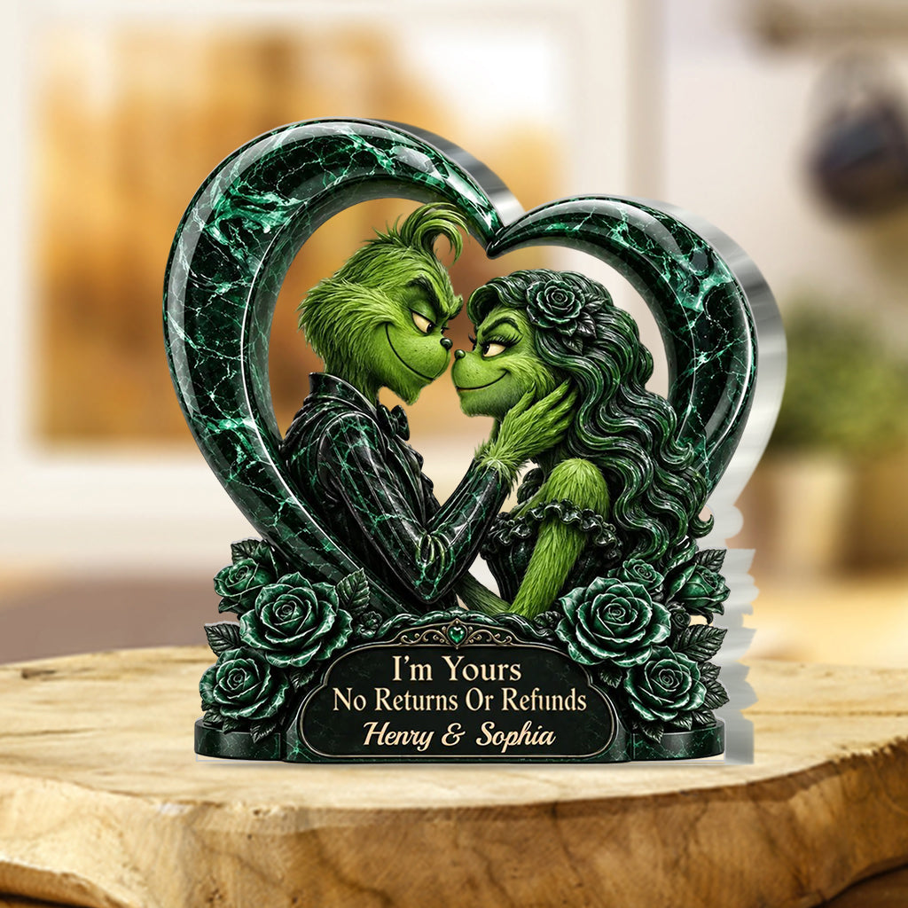 I'm Yours - Personalized Stole Christmas Custom Shaped Acrylic Plaque