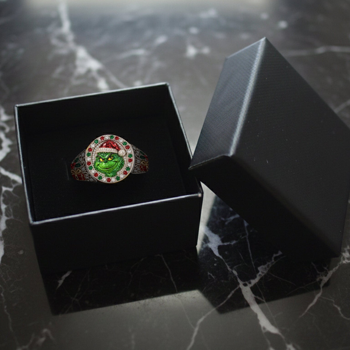 Merry Grinchmas - Personalized Stole Christmas Signet Ring