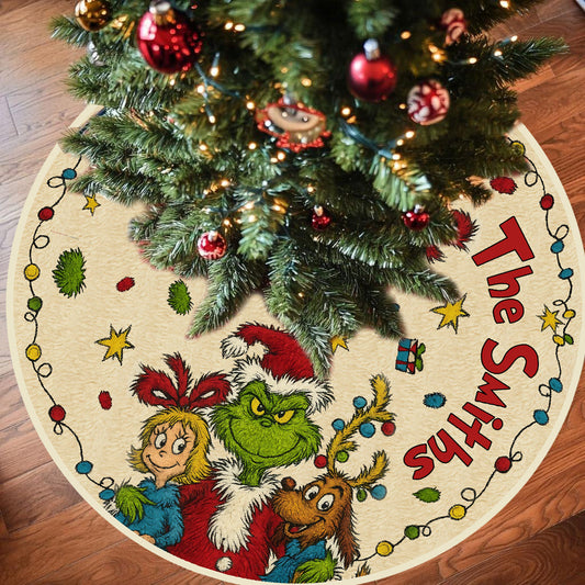 Joyeux Grinchmas - Étole de Noël personnalisée