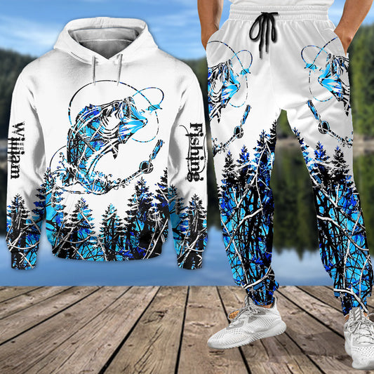Love Fishing - Personalized Fishing Hoodie and Sweatpants