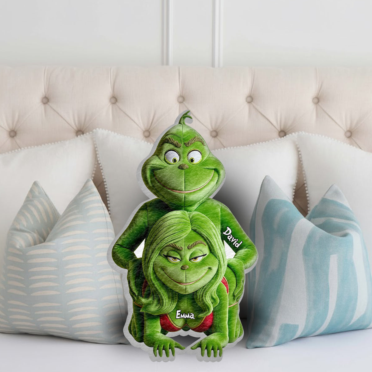 Funny Gift For Couple - Personalized Stole Christmas Faux Fur Shaped Pillow