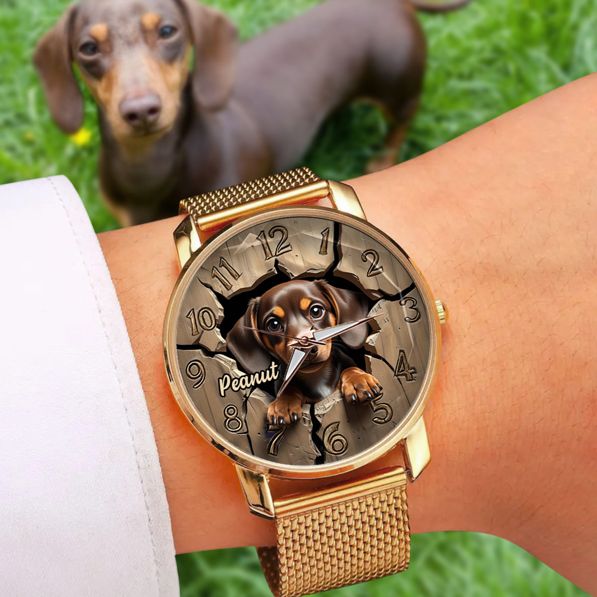 Dachshund Lover - Personalized Dog Women Hand Watch
