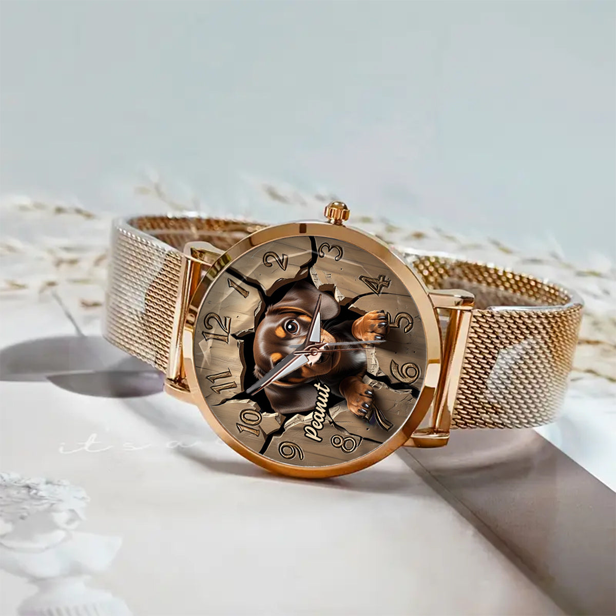 Dachshund Lover - Personalized Dog Women Hand Watch