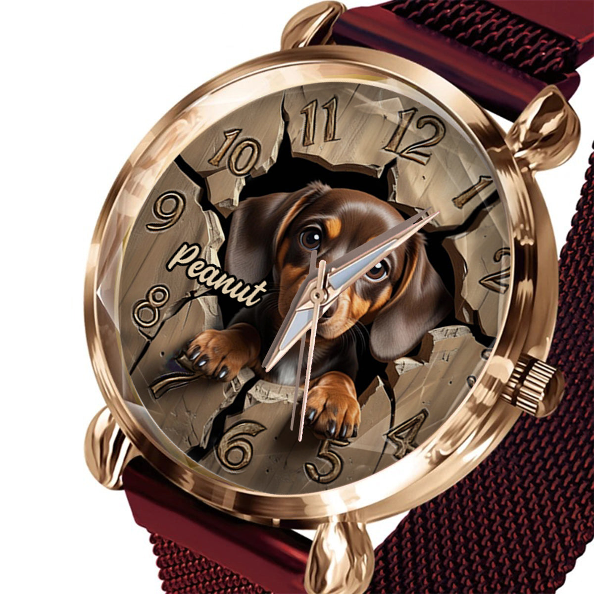 Dachshund Lover - Personalized Dog Women Hand Watch