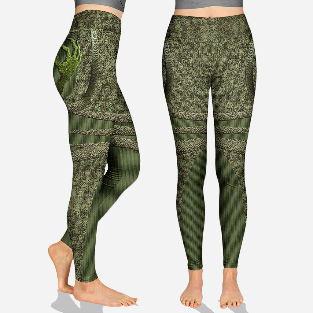 Joyeux Grinchmas ! - Sweat à capuche et legging personnalisés avec étole de Noël