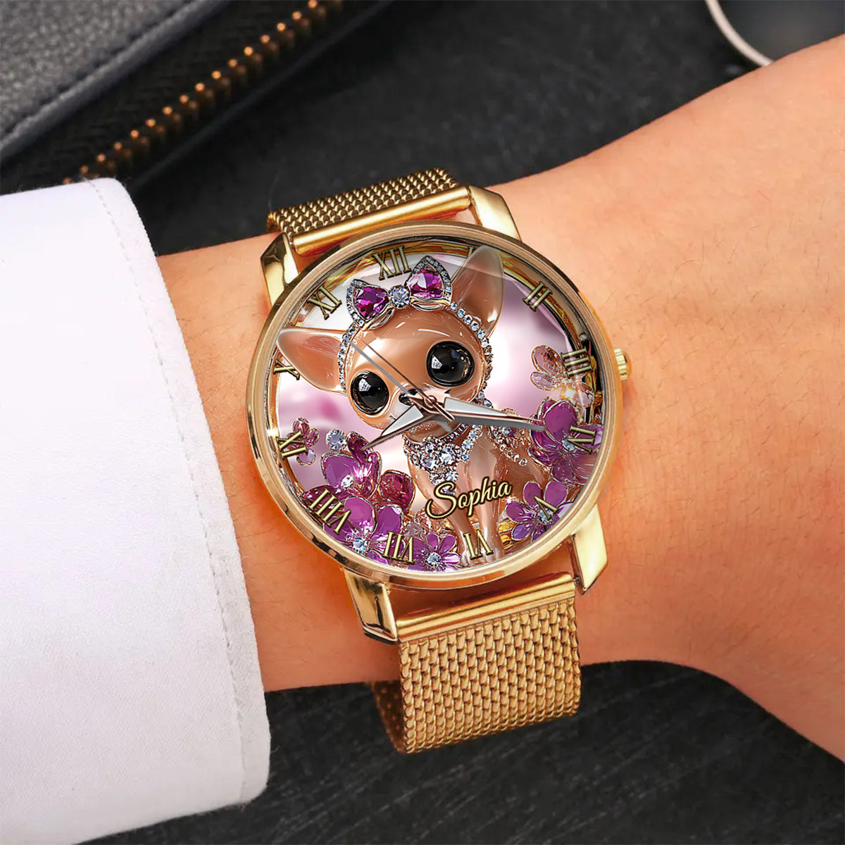 Love My Chihuahua - Personalized Dog Women Hand Watch