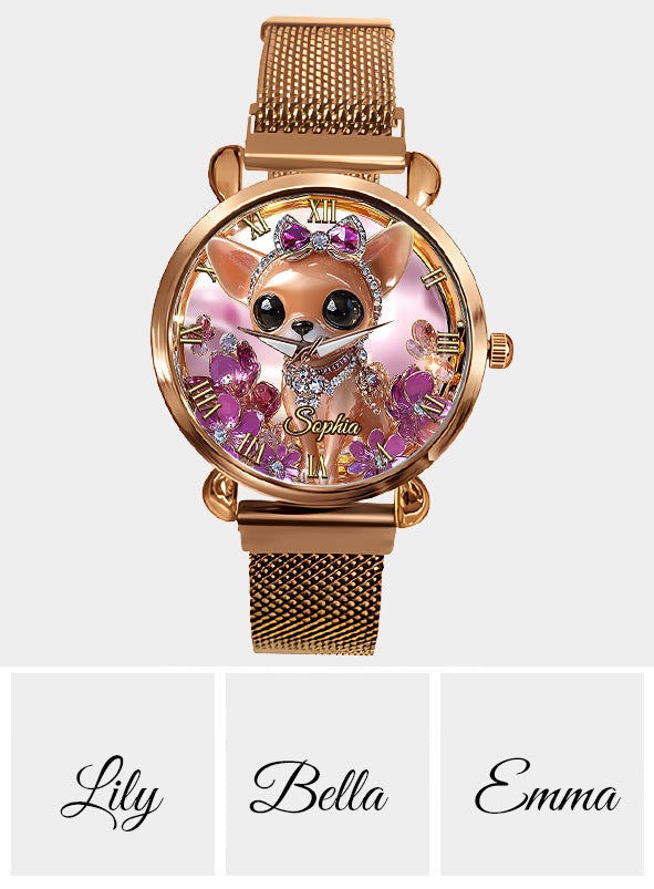 Love My Chihuahua - Personalized Dog Women Hand Watch