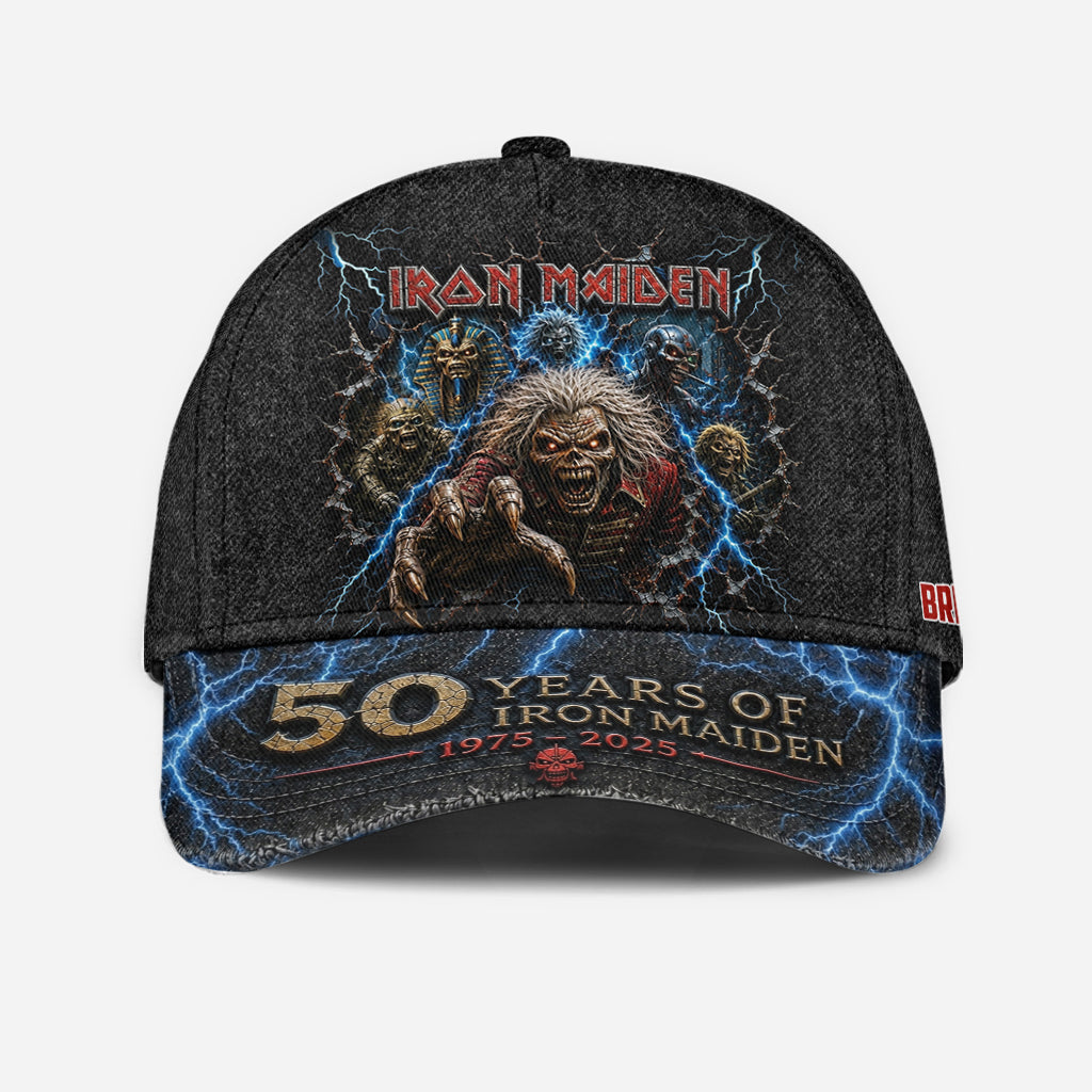 Rock Fans Gift Idea, Iron Rock Band - Personalized Music Band Classic Cap
