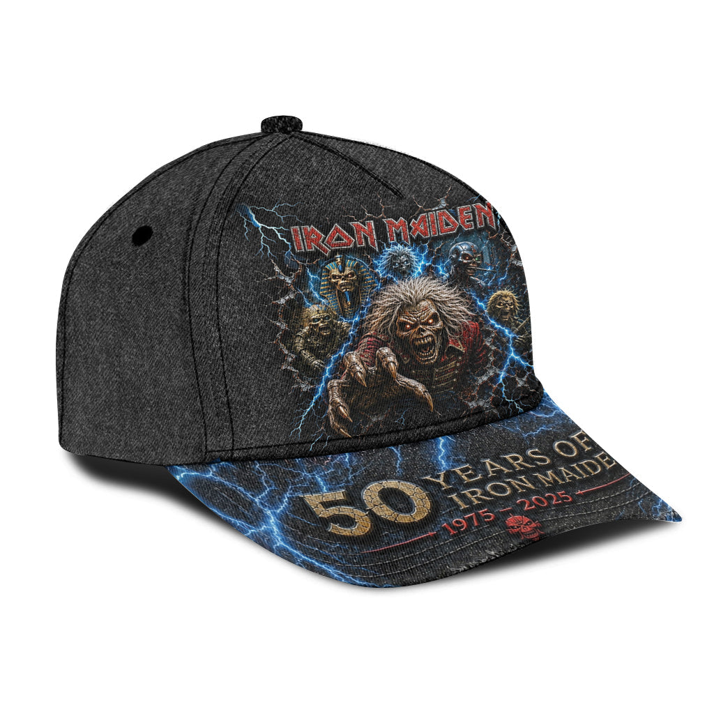 Rock Fans Gift Idea, Iron Rock Band - Personalized Music Band Classic Cap