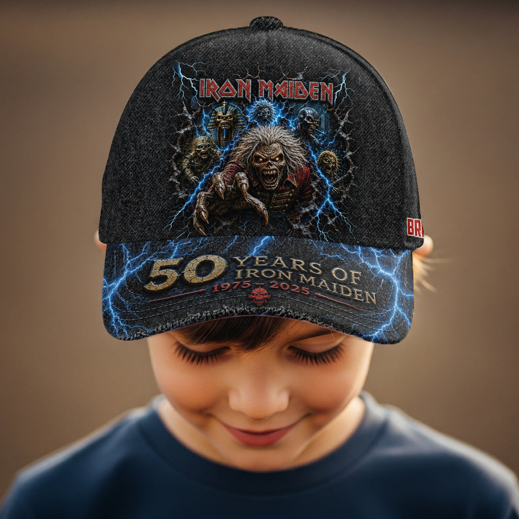 Rock Fans Gift Idea, Iron Rock Band - Personalized Music Band Classic Cap