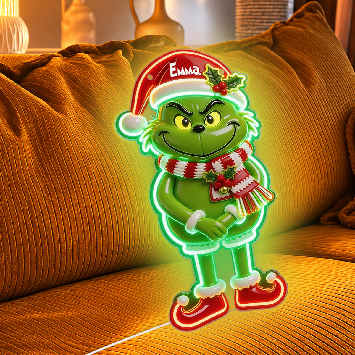 Christmas Time - Personalized Stole Christmas Neon LED Light Sign