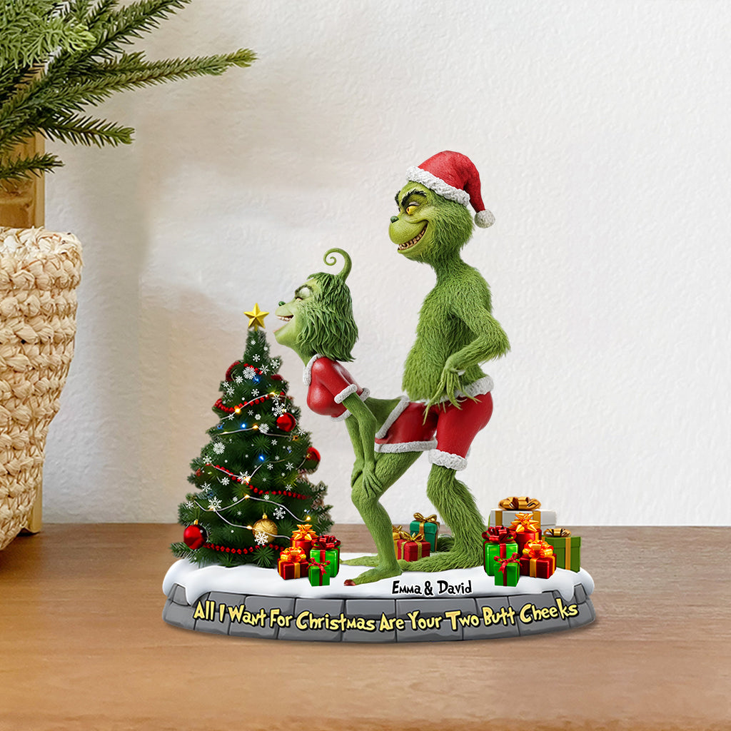 All I Want For Christmas - Personalized Stole Christmas Custom Shaped Acrylic Plaque