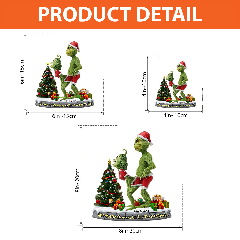 All I Want For Christmas - Personalized Stole Christmas Custom Shaped Acrylic Plaque