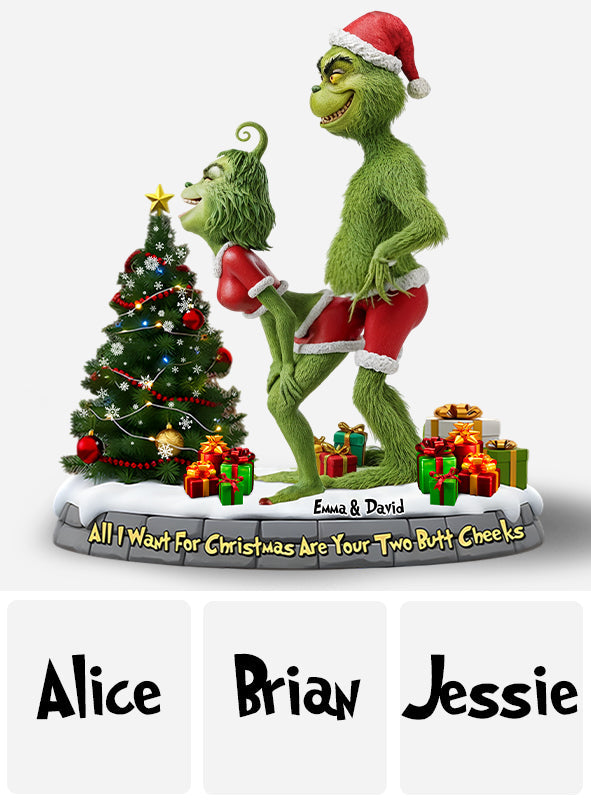 All I Want For Christmas - Personalized Stole Christmas Custom Shaped Acrylic Plaque