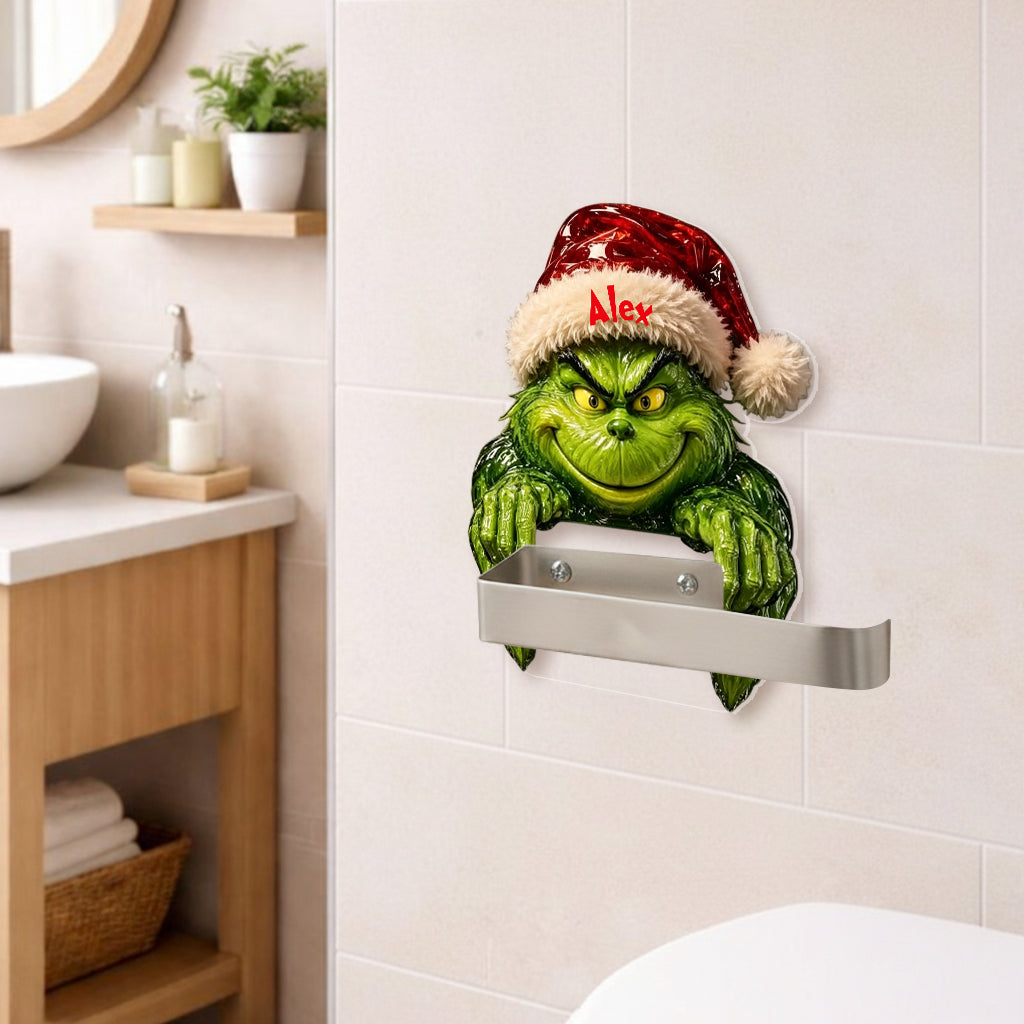 Ew. People. - Personalized Stole Christmas Toilet Paper Holder
