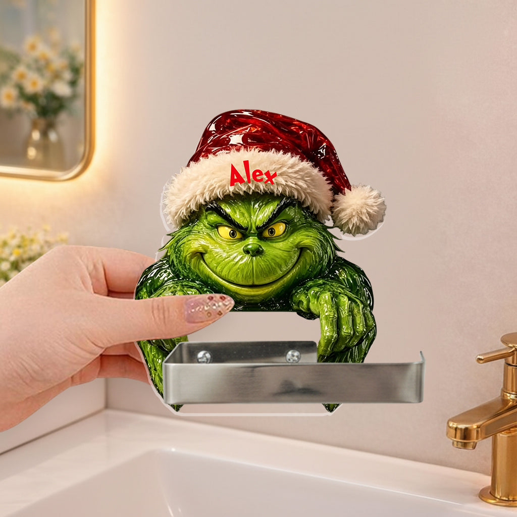 Ew. People. - Personalized Stole Christmas Toilet Paper Holder