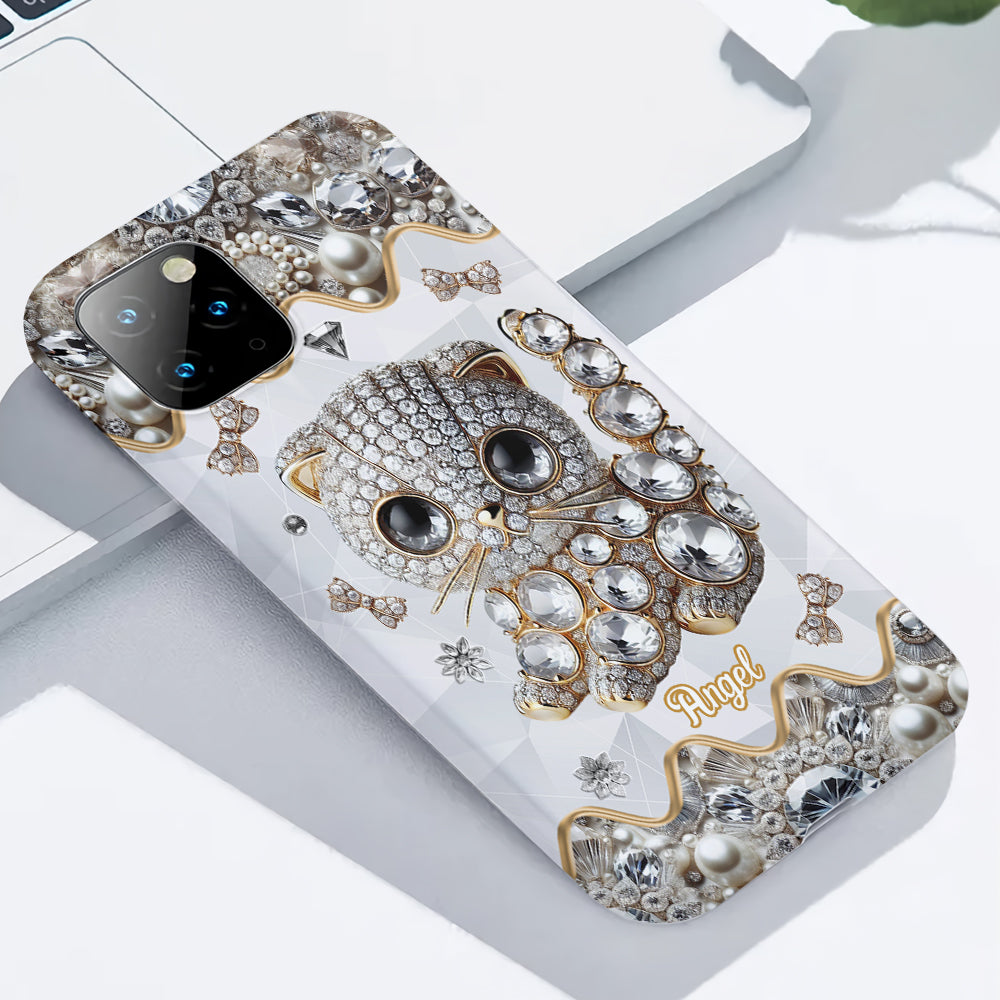 Coque de téléphone personnalisée avec motif chat Scottish Fold - J'adore le Scottish Fold