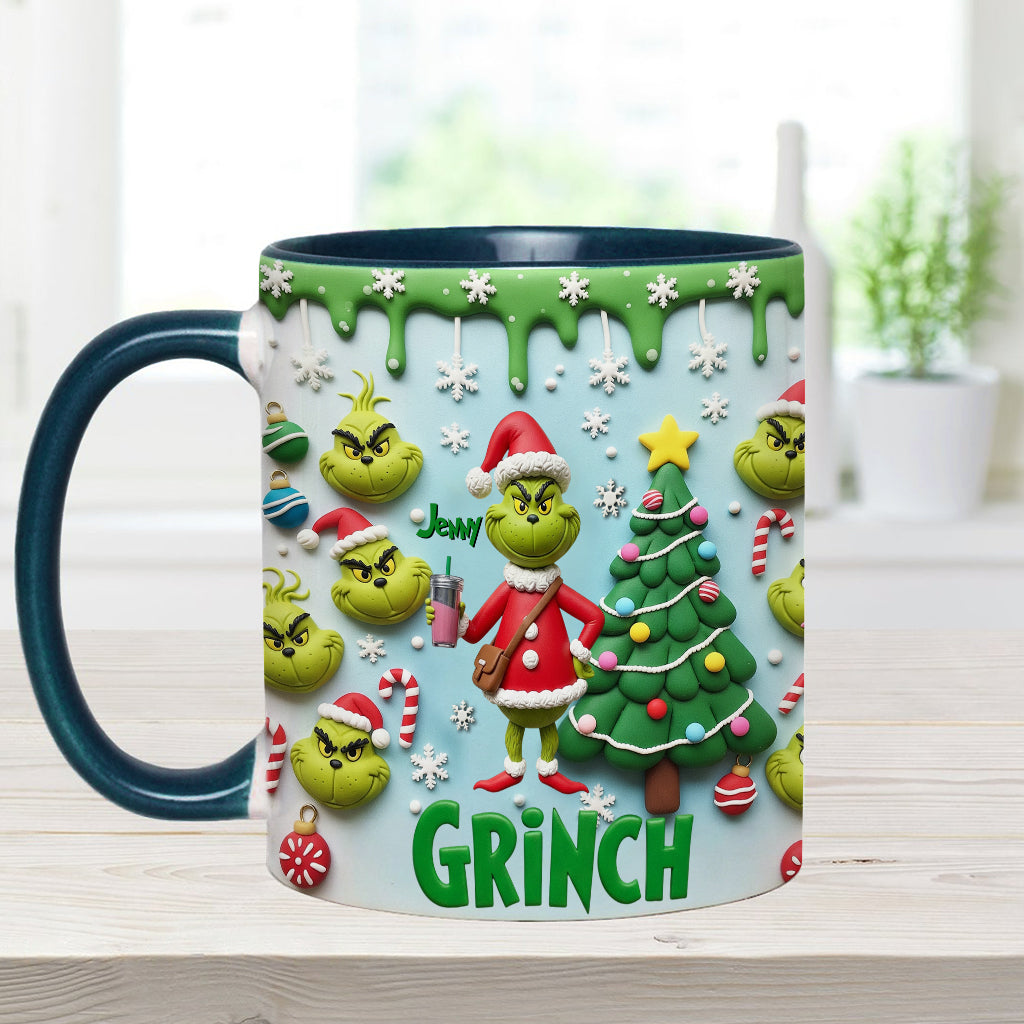Merry Grinchmas - Personalized Stole Christmas Accent Mug