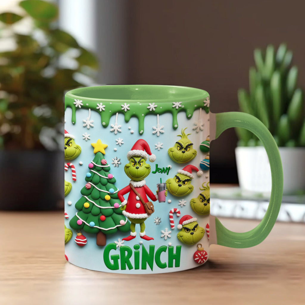 Merry Grinchmas - Personalized Stole Christmas Accent Mug