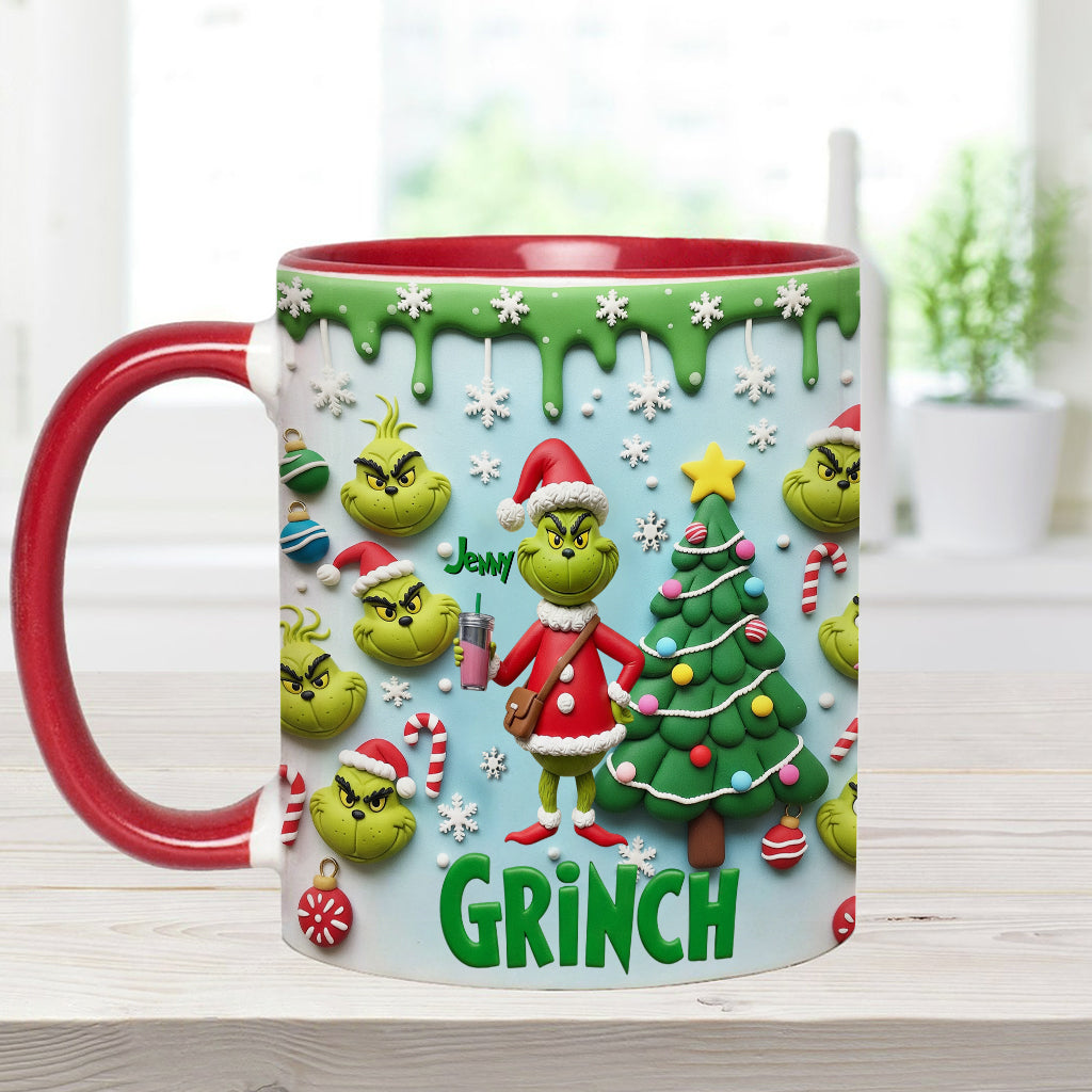 Merry Grinchmas - Personalized Stole Christmas Accent Mug