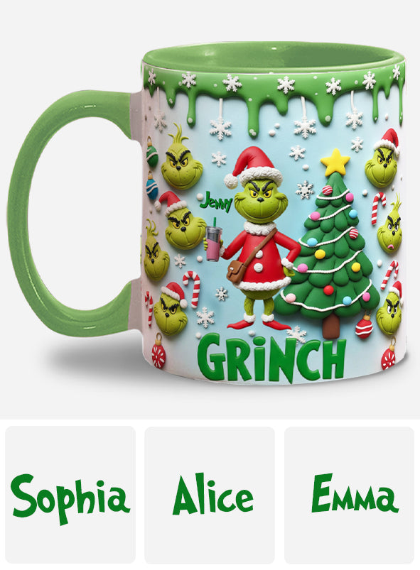 Merry Grinchmas - Personalized Stole Christmas Accent Mug