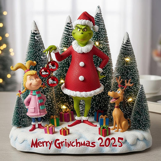 Merry Greenmas 2025 - Personalized Stole Christmas Custom Shaped Acrylic Plaque