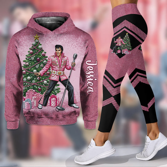 Magic Pink - Personalized King of Rock and Roll Hoodie and Leggings