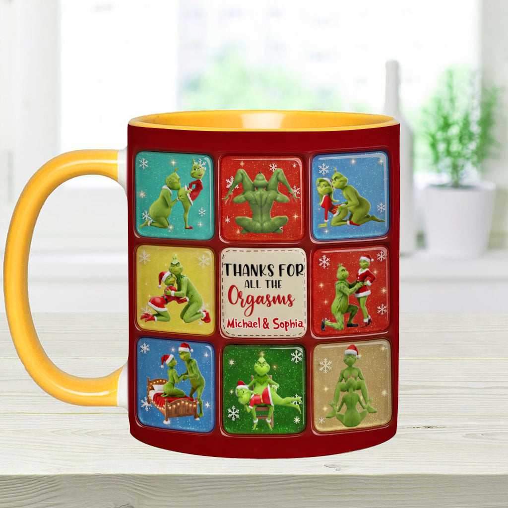 Joyeux Grinchmas - Mug personnalisé avec étole de Noël