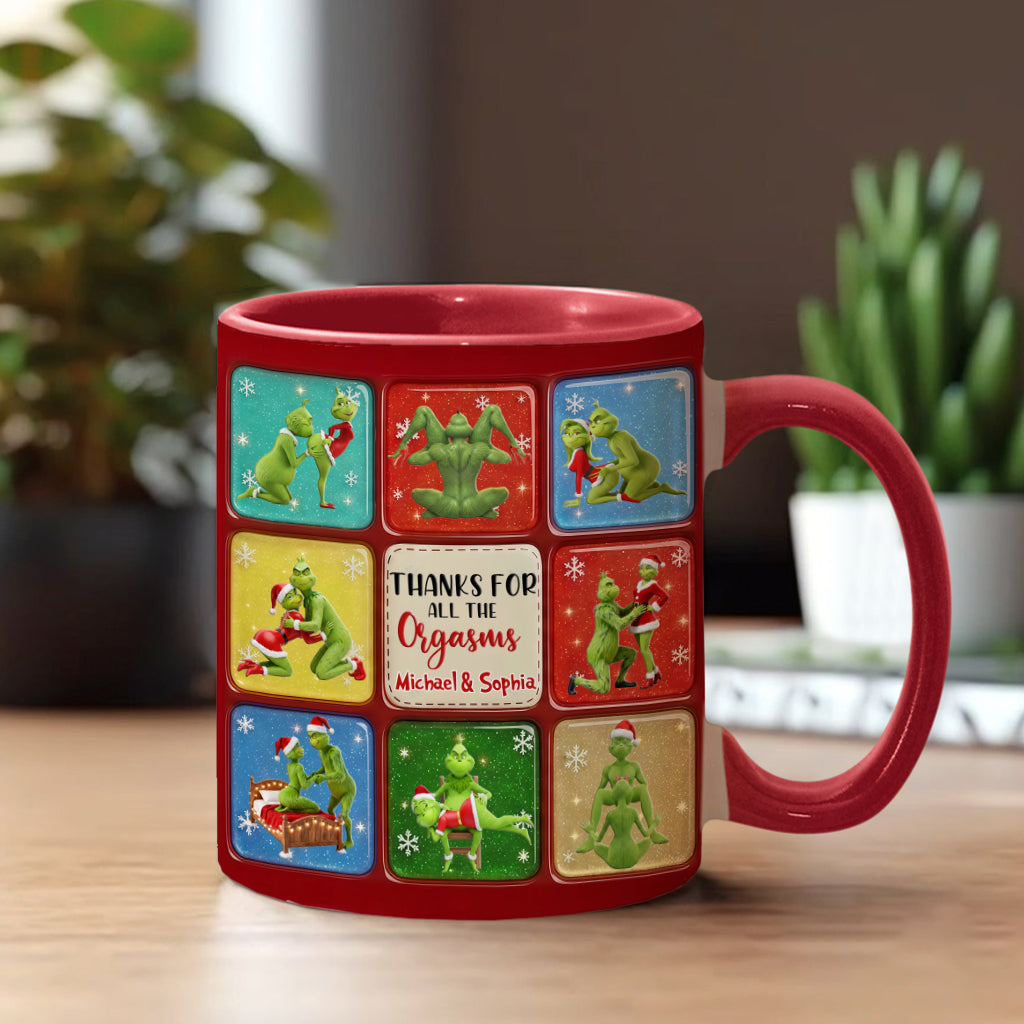 Joyeux Grinchmas - Mug personnalisé avec étole de Noël