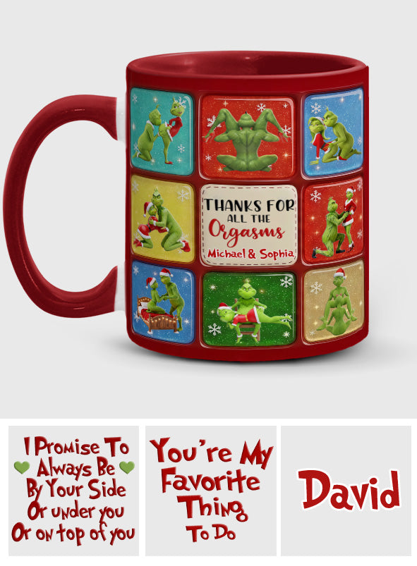 Joyeux Grinchmas - Mug personnalisé avec étole de Noël