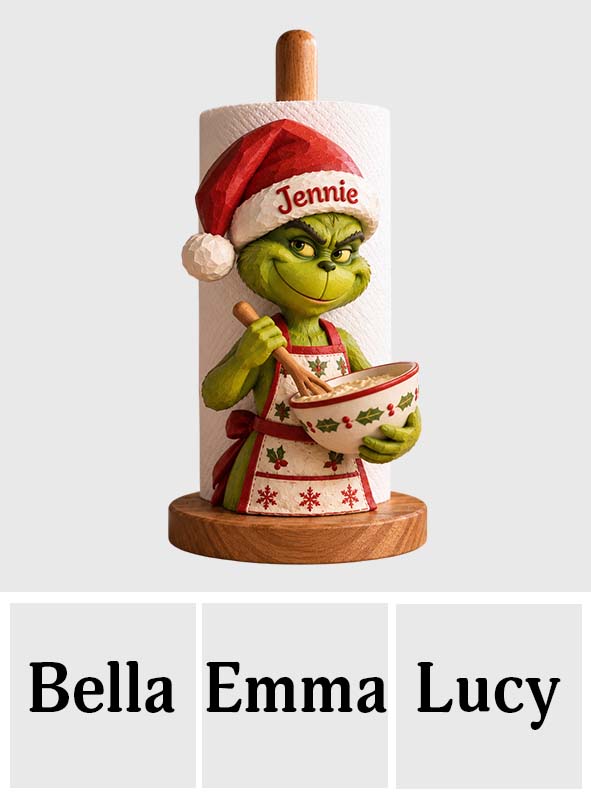 Merry Grinchfmas - Personalized Stole Christmas Paper Towel Stand
