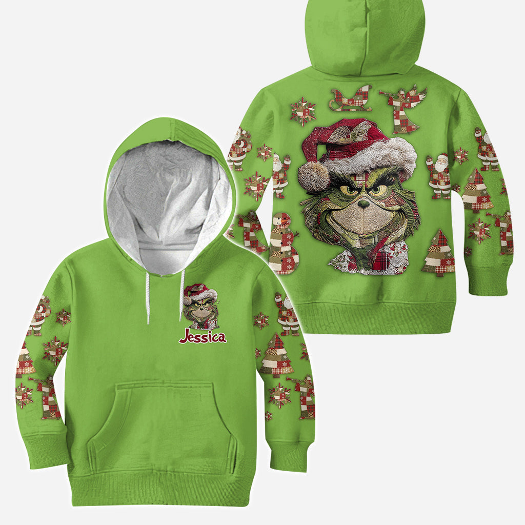 Green Patch - Personalized Stole Christmas Hoodie and Leggings