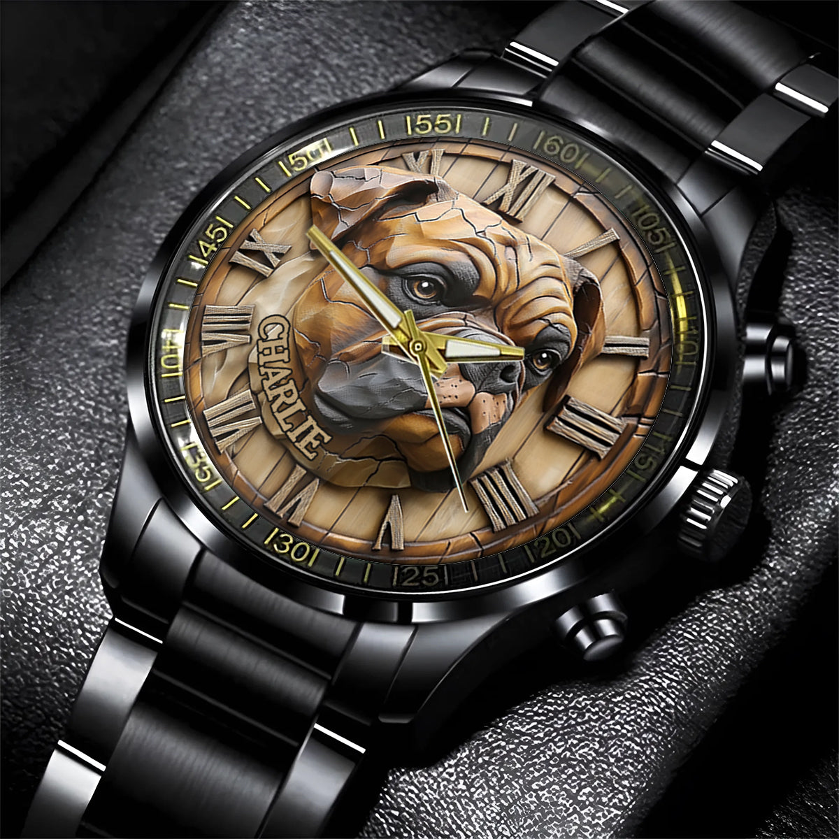 Brave Boxer - Personalized Dog Hand Watch