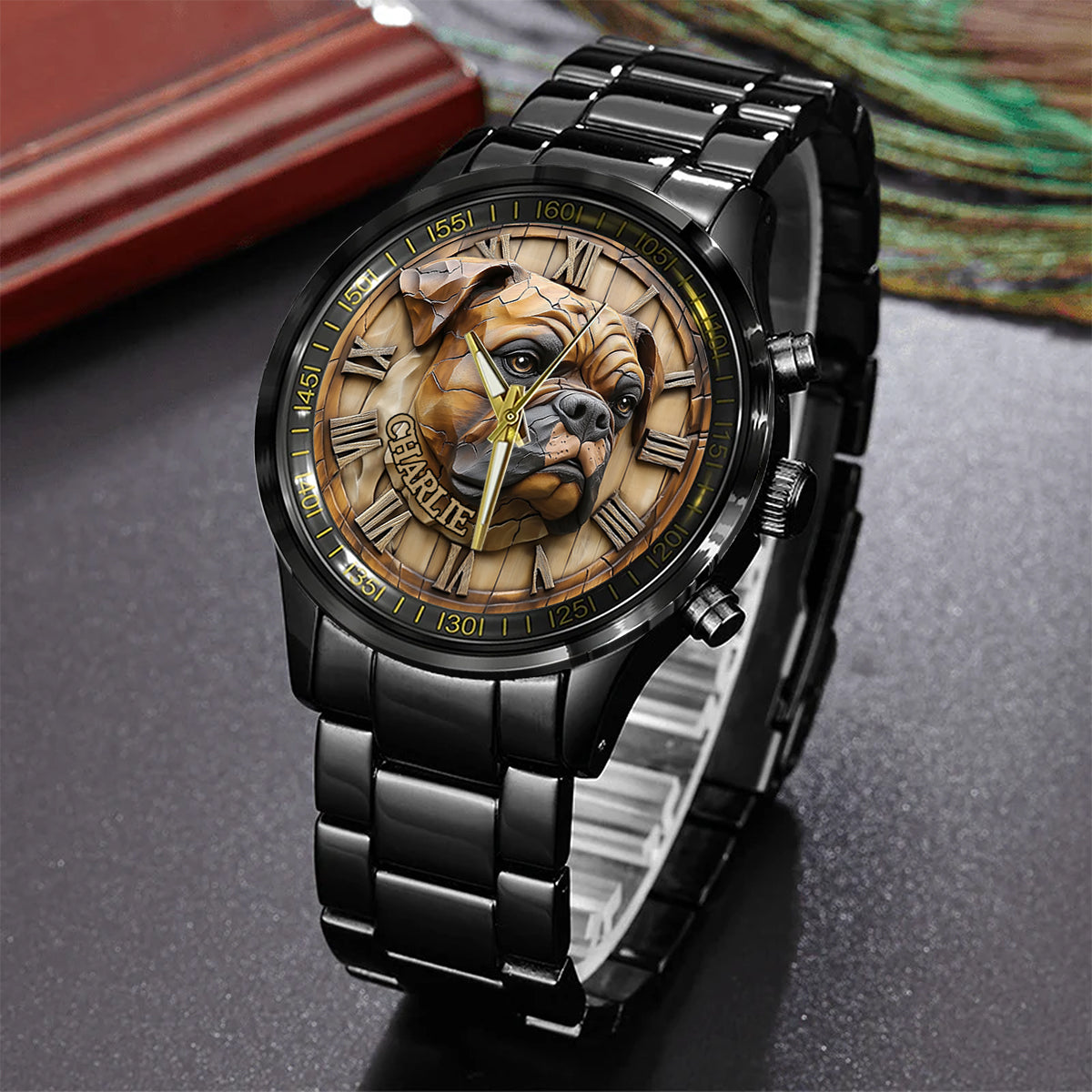 Brave Boxer - Personalized Dog Hand Watch