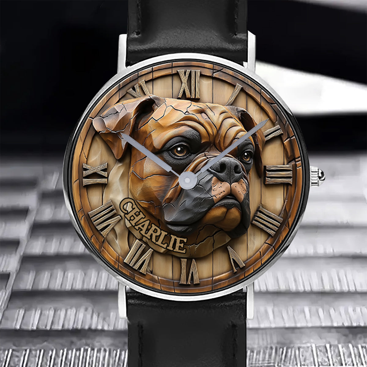 Brave Boxer - Personalized Dog Hand Watch
