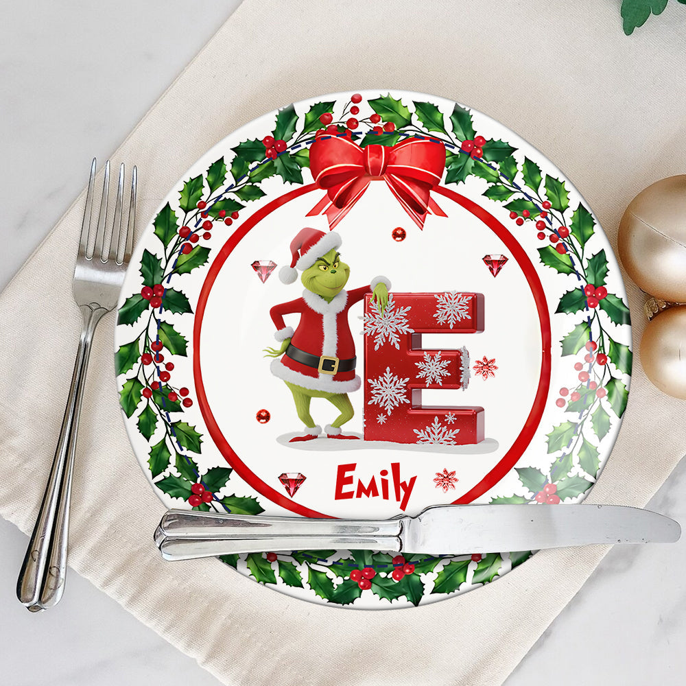 Merry Christmas - Personalized Stole Christmas Ceramic Round Plate