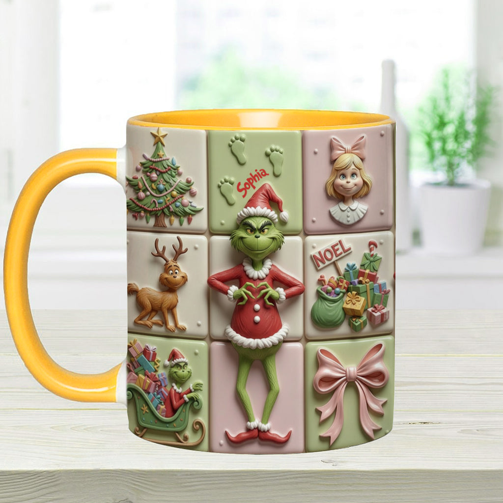 Merry Christmas - Personalized Stole Christmas Accent Mug