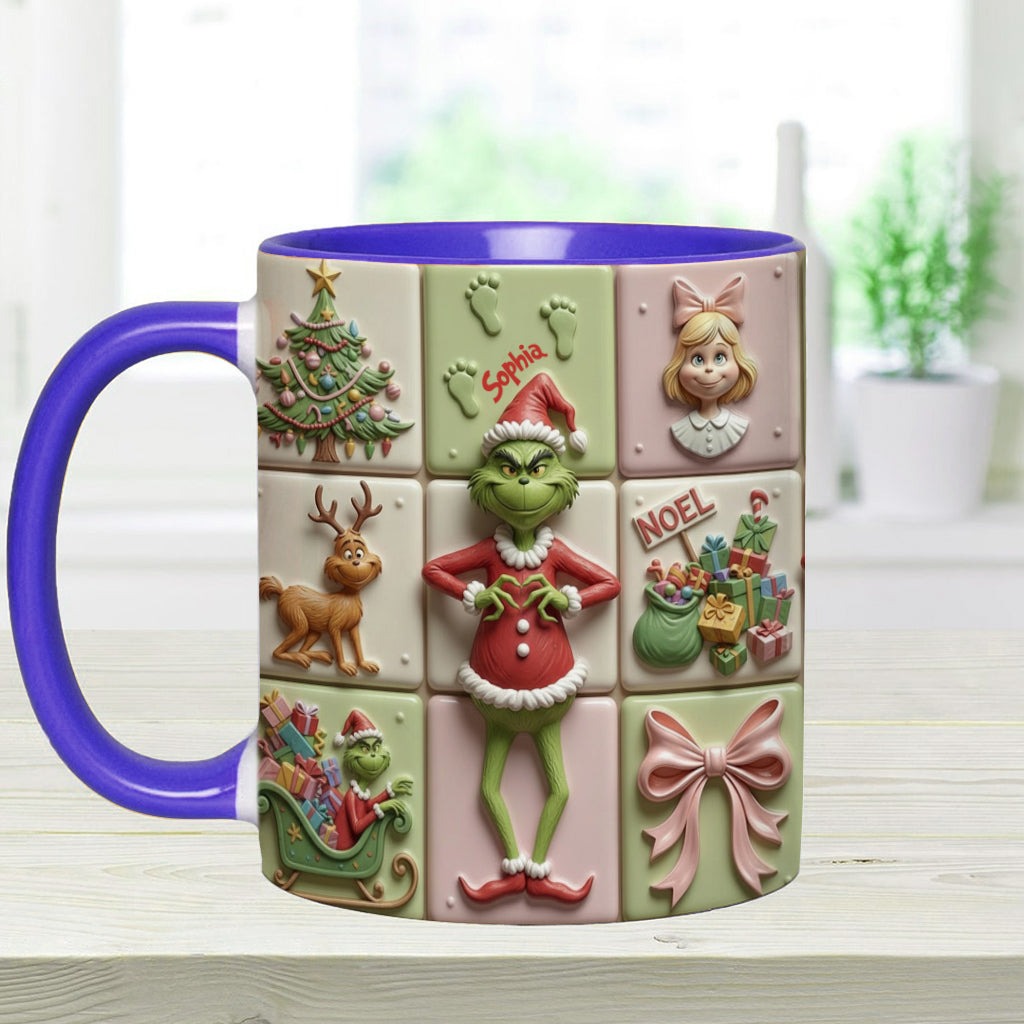 Merry Christmas - Personalized Stole Christmas Accent Mug
