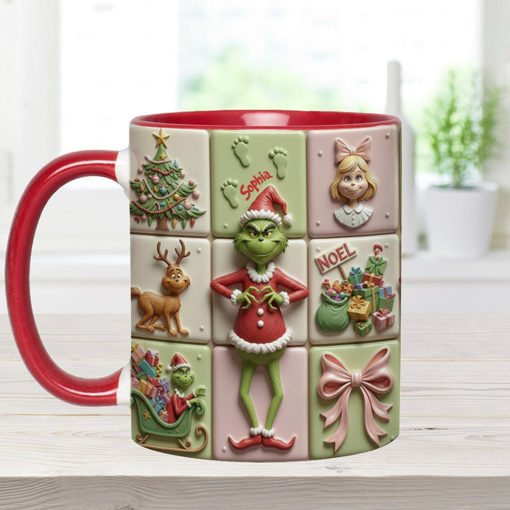 Merry Christmas - Personalized Stole Christmas Accent Mug
