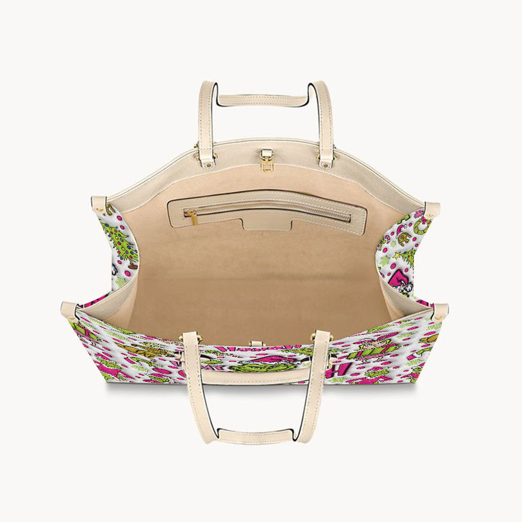 Dans mon univers rose - Étole de Noël personnalisée en cuir