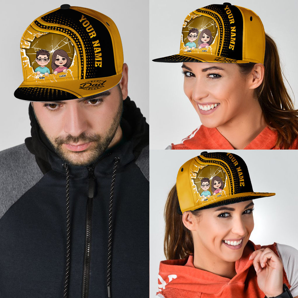 Meilleur papa du monde - Casquette personnalisée pour papa