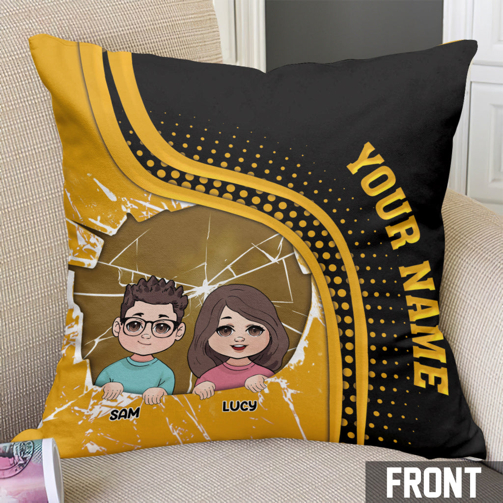 Best Dad Ever - Personalized Father Throw Pillow