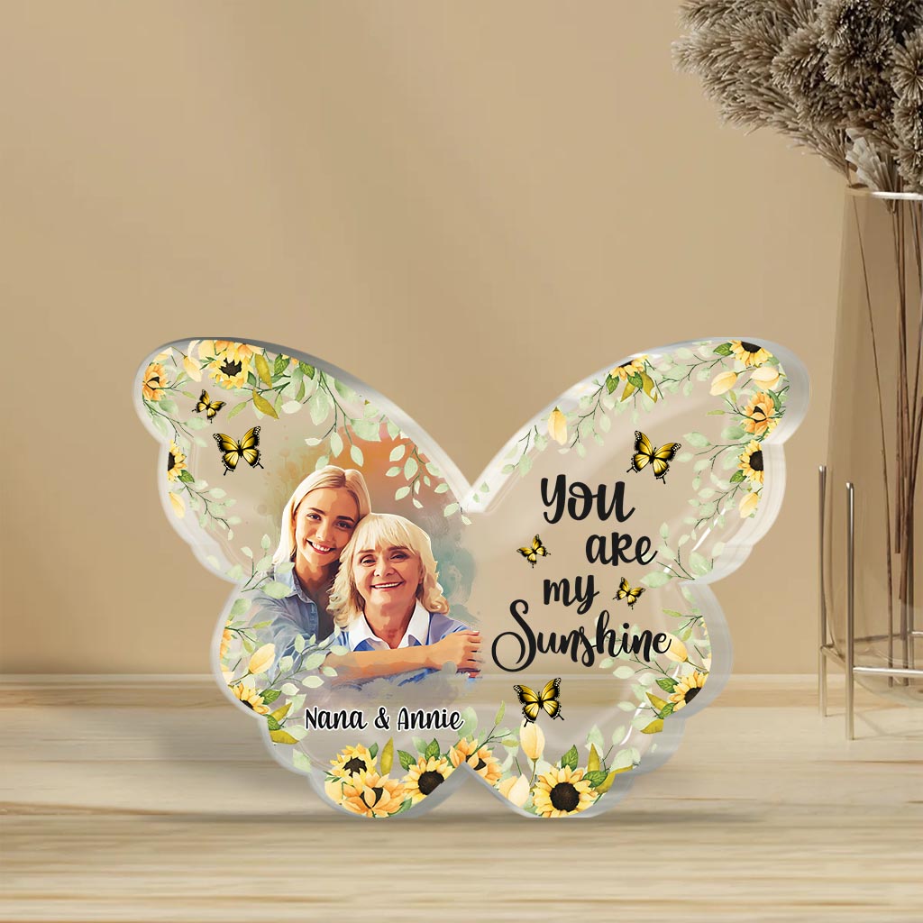 You Are My Sunshine - Personalized Mother Custom Shaped Acrylic Plaque