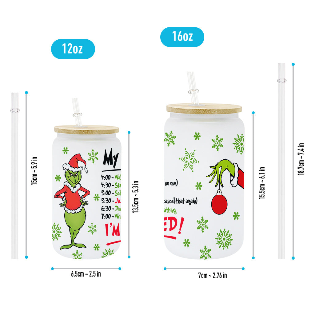 I'm Booked - Stole Christmas Can Glass