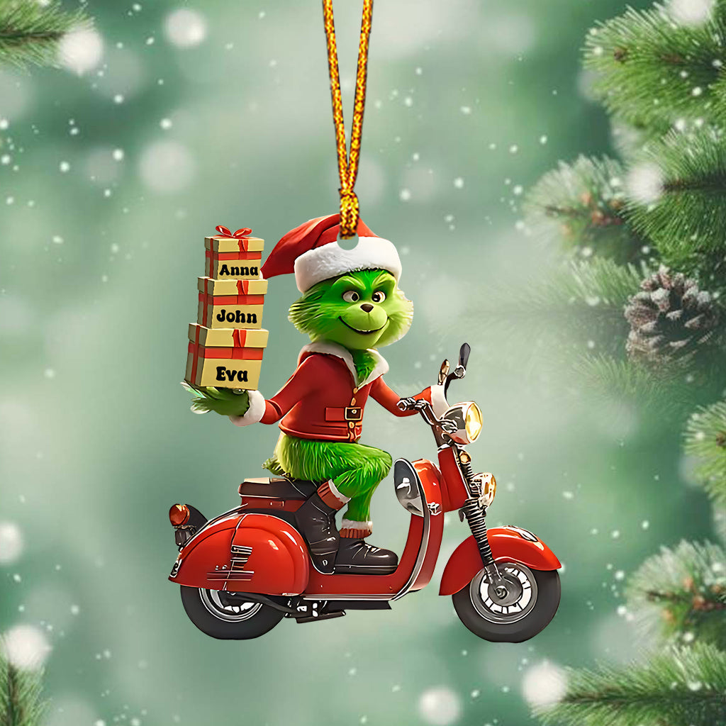 Merry Grinchmas - Personalized Stole Christmas Ornament