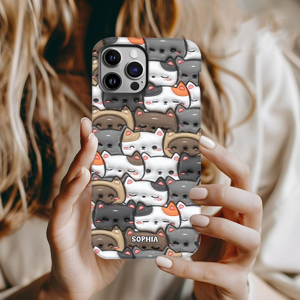 Oui, j'ai besoin de tous ces chats ! - Coque de téléphone personnalisée avec imprimé chat intégral