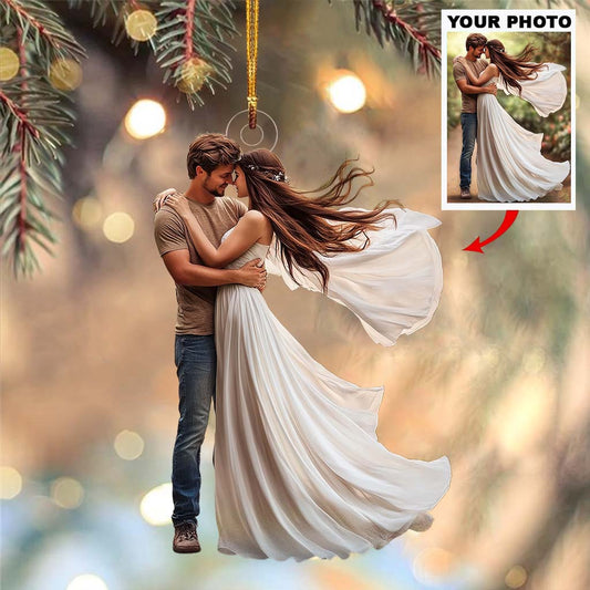 Any Photo Custom Onament - Personalized Couple Custom Shaped Ornament