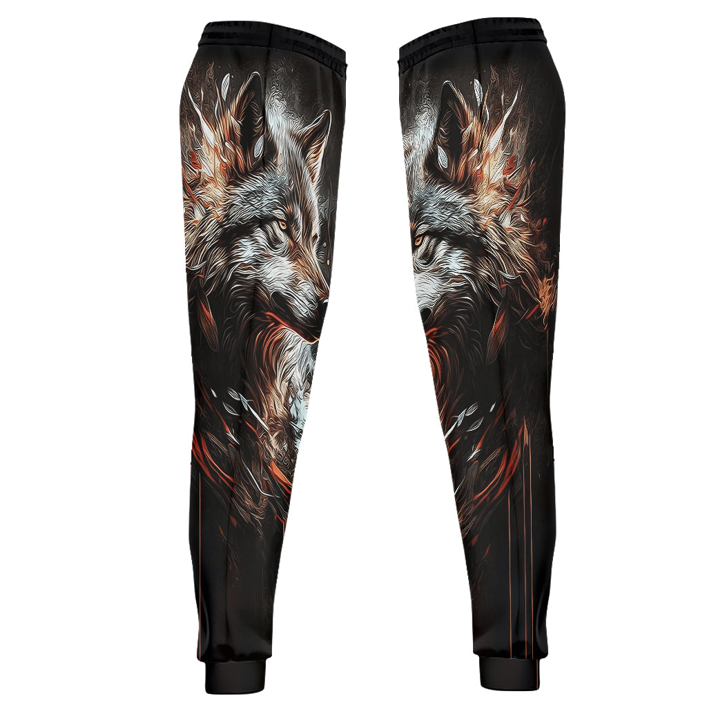 Strong Wolf - Personalized Wolf Hoodie and Sweatpants