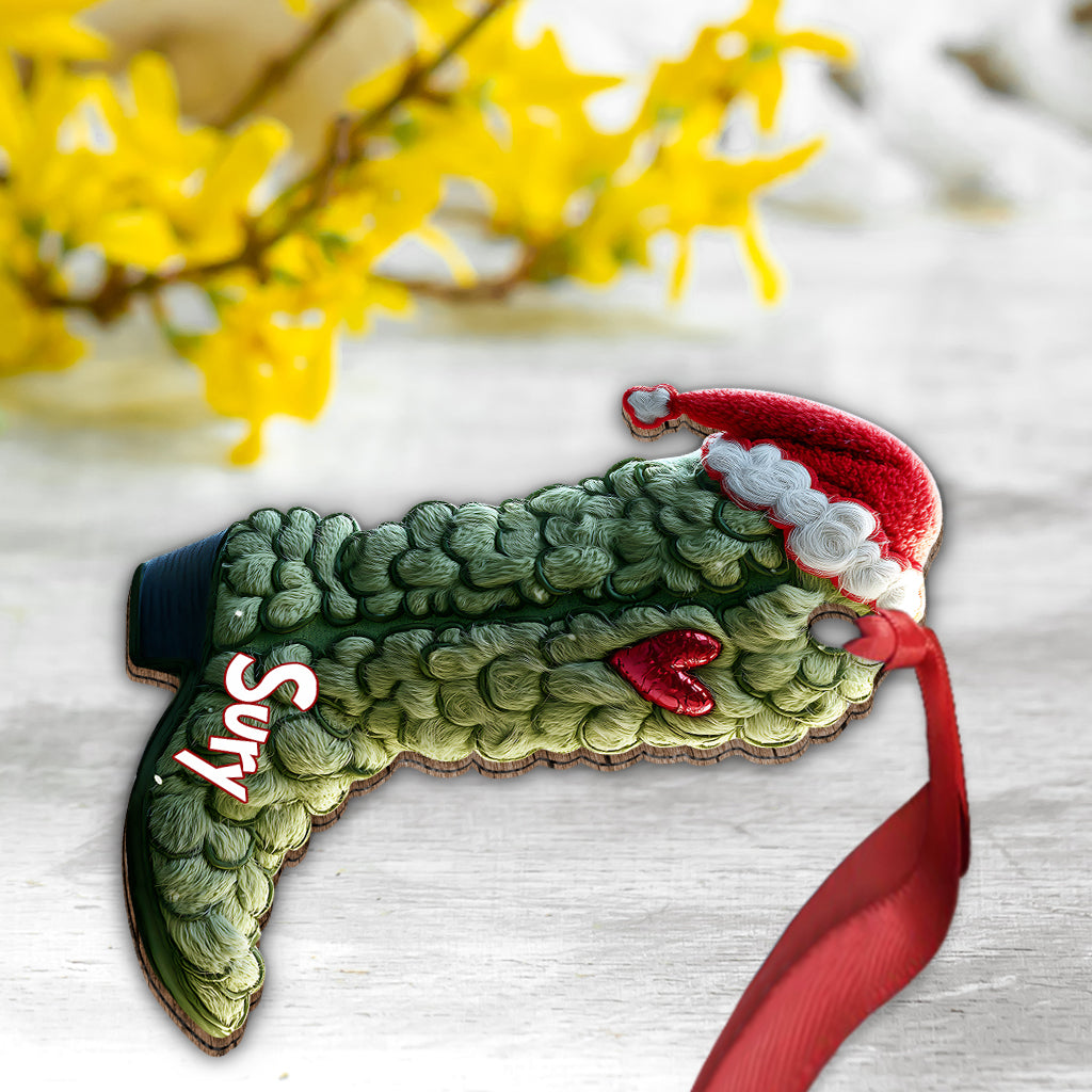 Bottes du Grinch - Étole de Noël personnalisée